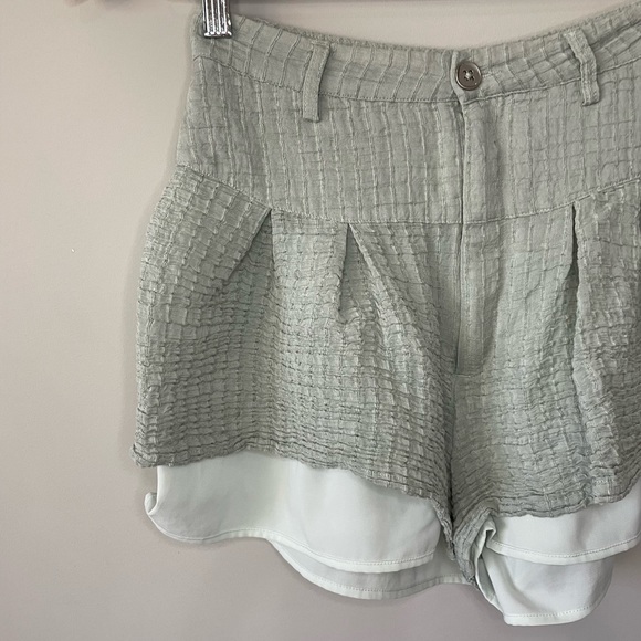 DUtCH texture layered high waist shorts - Picture 7 of 13